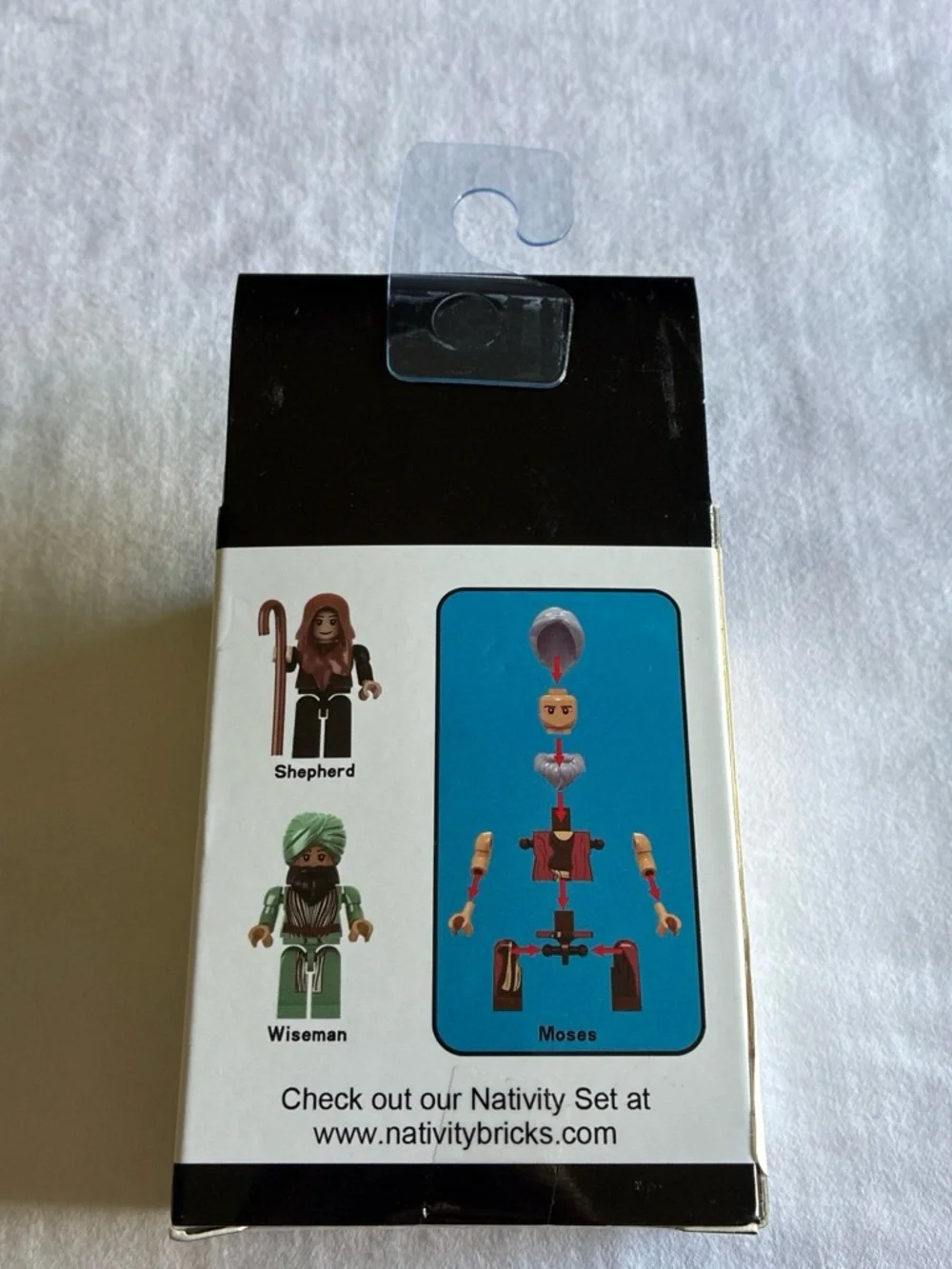 Moses Minifigure - White Hair, Red Robe